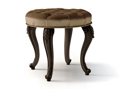 6288 - Low tufted velvet stool _ Carpanese Home